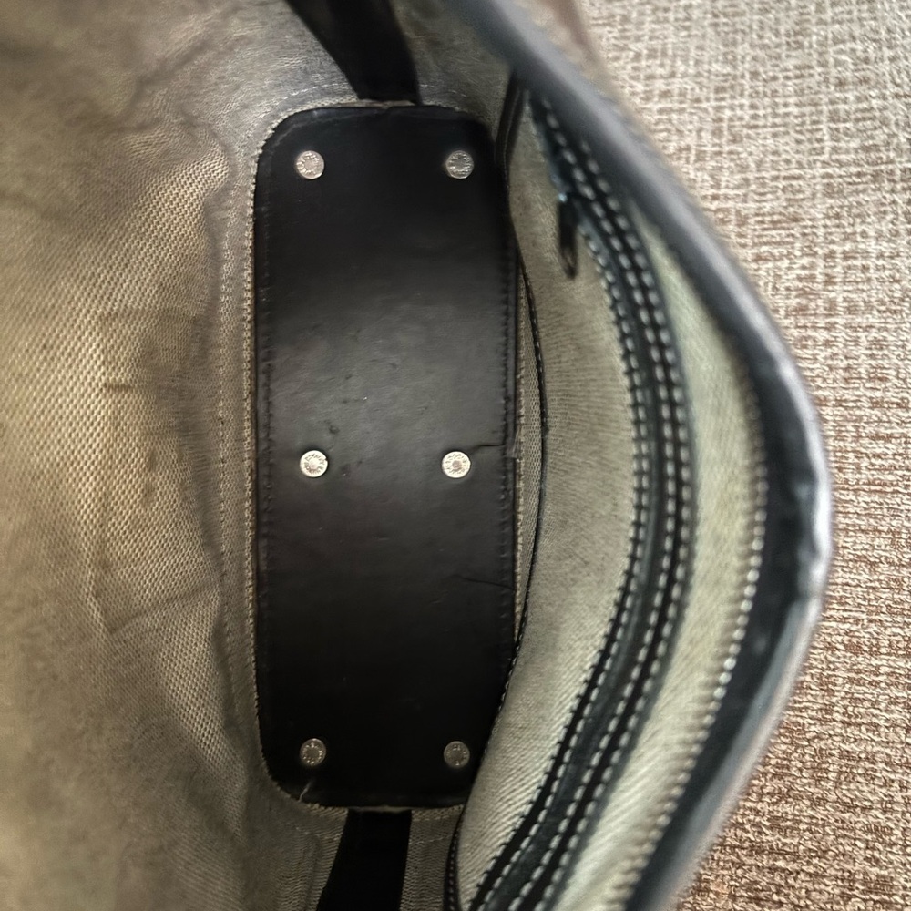 Dooney & Bourke Black Leather Shoulder Bag - Picture 4 of 5